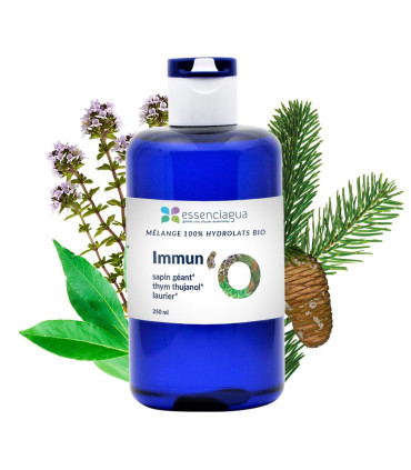 Miscela di idrosol aromatici biologici e artigianali Immun'O