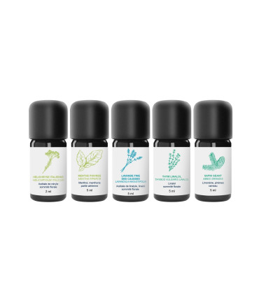 Family Essential Oils Kit 7/7 days organic & artisanal