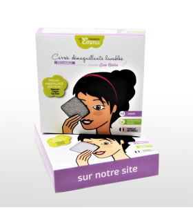 Carrés démaquillants - nettoyants lavables