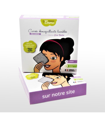 Carrés démaquillants - nettoyants lavables