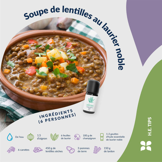 Recette soupe de lentilles