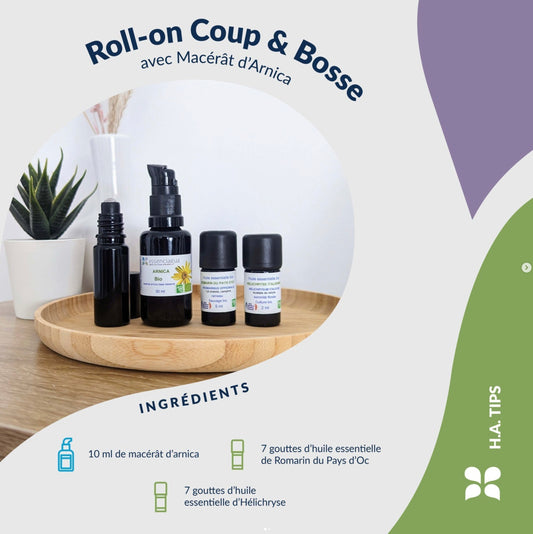Roll-on après-coup & bosse avec Macérât d’arnica