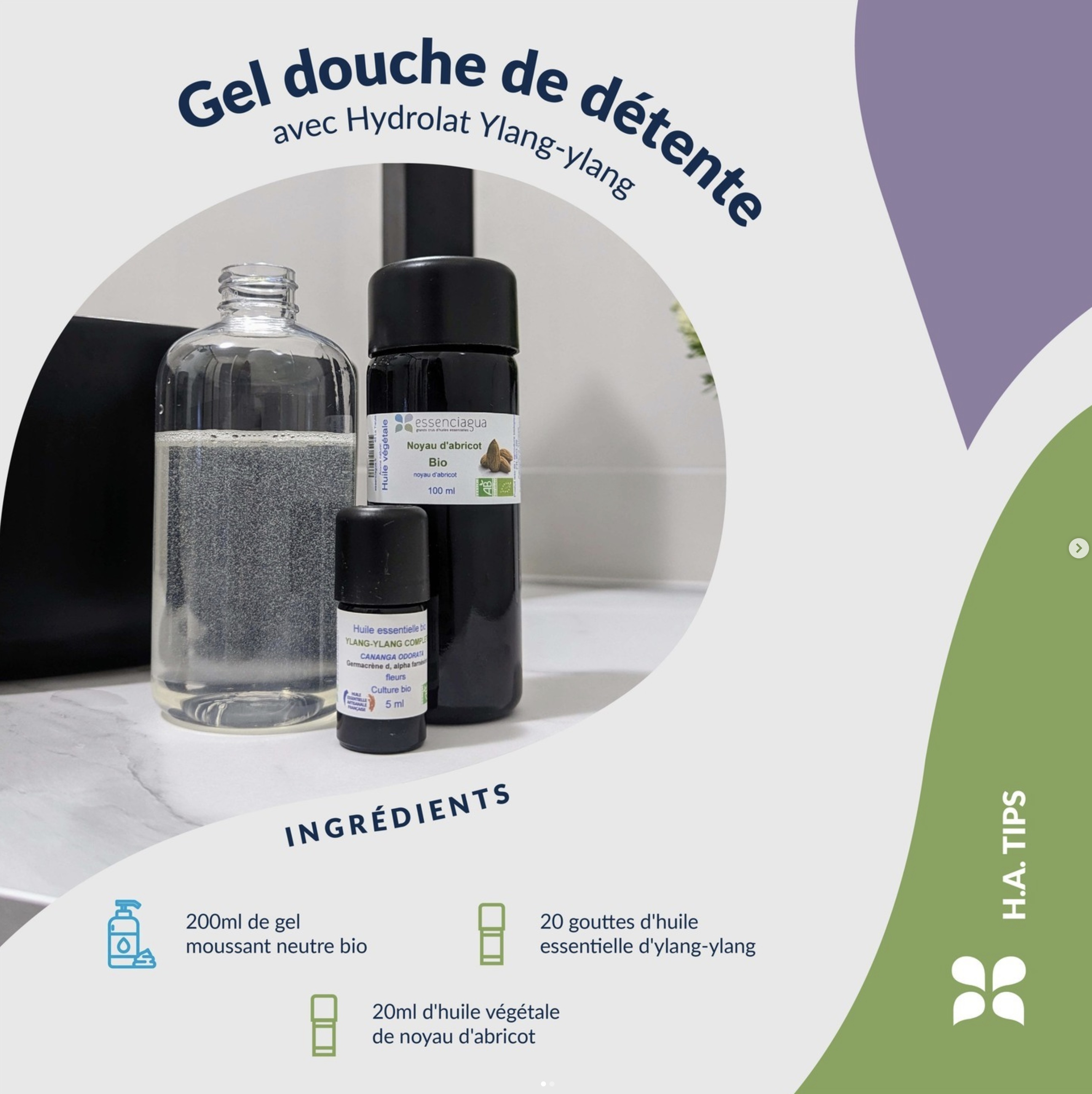 Recette de gel douche maison 100% naturel