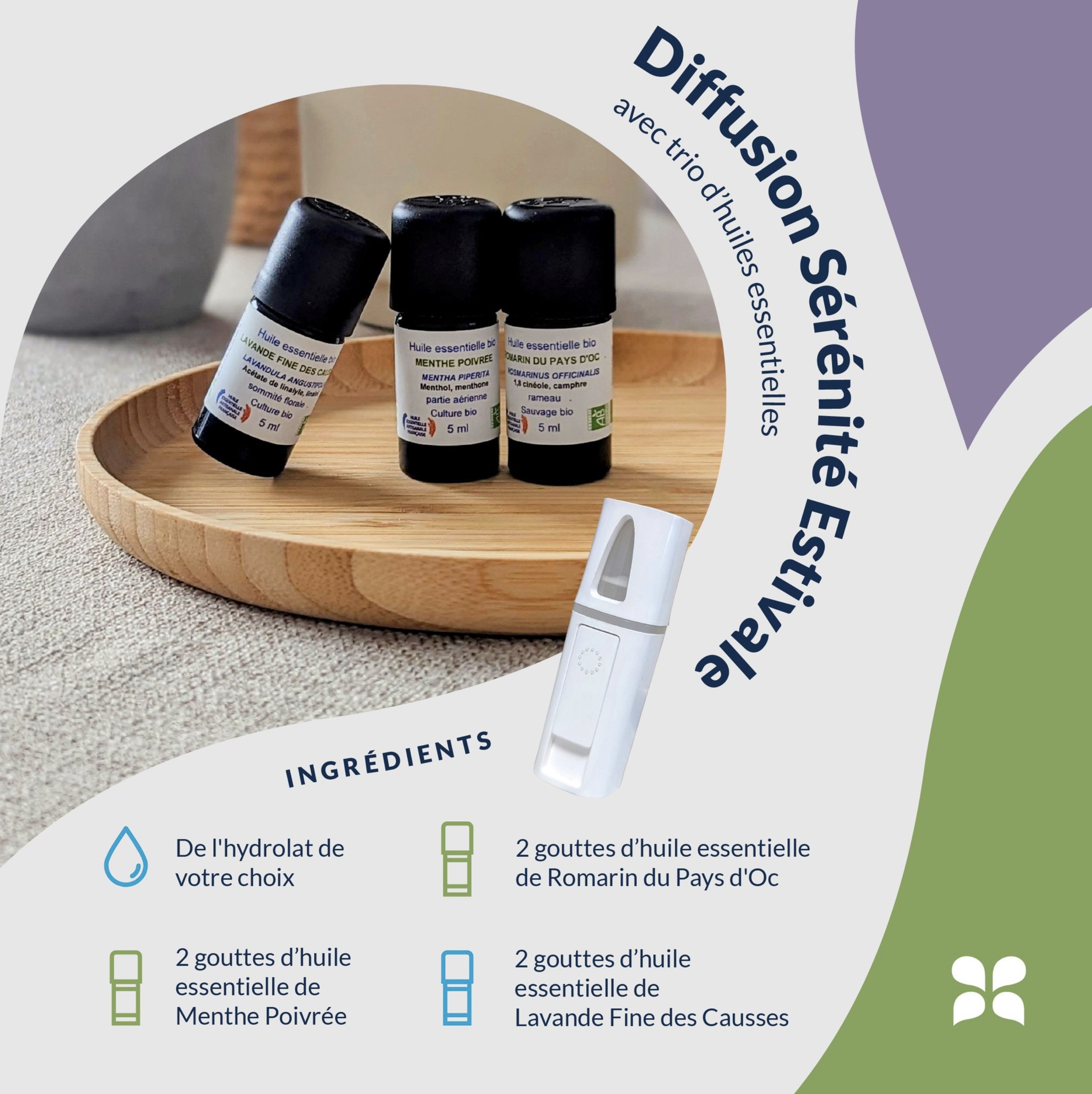 Parenthesis of well-being and aromatherapy with natural scents in dissemination