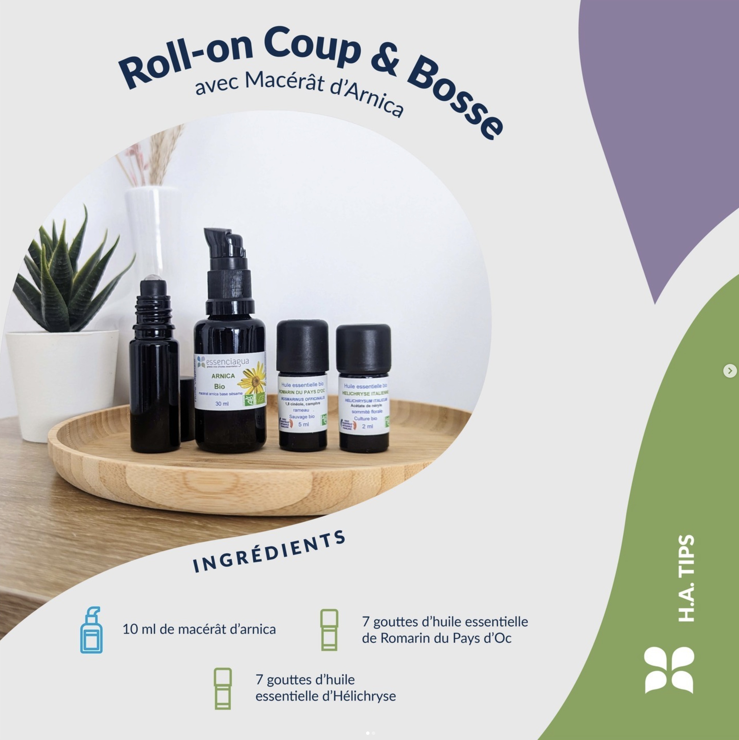 Roll-on après-coup & bosse avec Macérât d’arnica